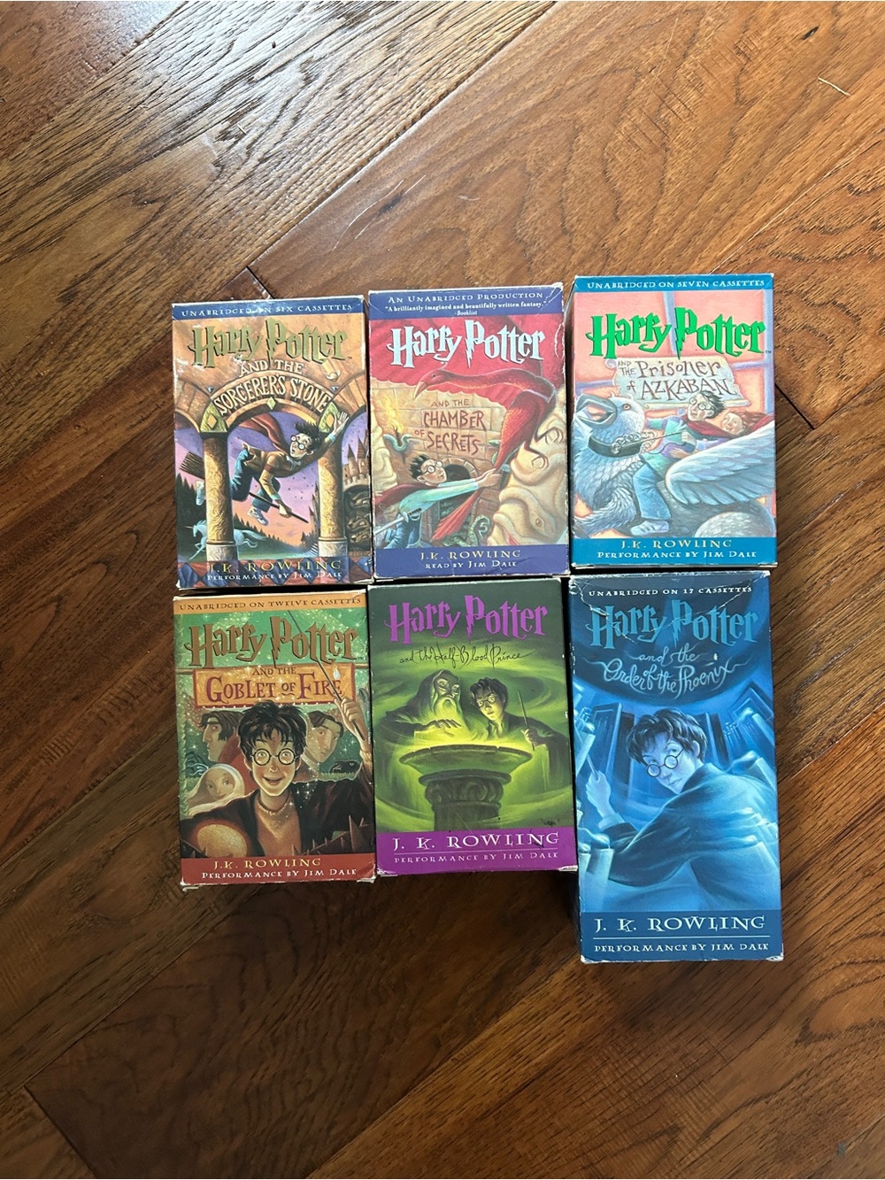 Harry Potter Audiobook Cassette Tape Collection - Set of 6